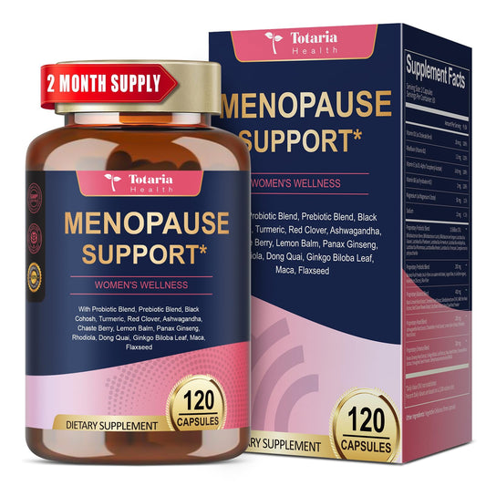 40-in-1 Menopause Supplements for Women, Multibenefit & Complete Black Cohosh for Hot Flashes, Night Sweats & Hormone Balance, w/ Probiotics, DIM, Vitex, Dong Quai, Red Clover and More, 120 Vegan Caps Totaria buy supplements Au