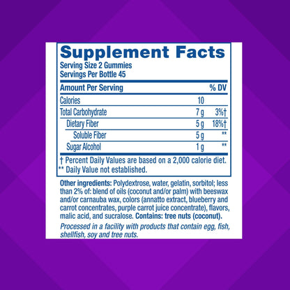 Vitafusion Fiber Well Gummy Vitamins, 90 Count (Packaging May Vary)