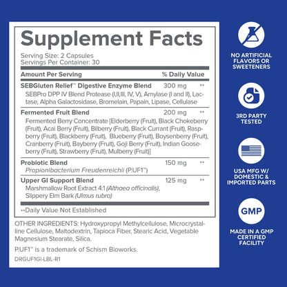 Gundry MD GI Advantage Gut Supplement with Probiotics, Digestive Enzymes, and Superfruit Extracts for Strong Metabolism, Energy, Digestion,