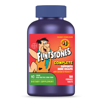 Flintstones Vitamins Chewable Kids Vitamins, Complete Multivitamin for Kids and Toddlers with Iron, Calcium, Vitamin C