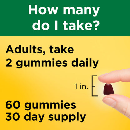 Nature Made Iron 18 mg per serving Gummies with Vitamin C, Iron Supplement for Red Blood Cell Support, 60 Gummies, 30 Day Supply