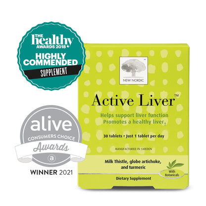 NEW NORDIC Active Liver 30-Day Supply, Daily Liver Supplement, Milk Thistle, Artichoke & Turmeric, 30 Tablets (Pack of 1) NEW NORDICBuy Supplements Australia