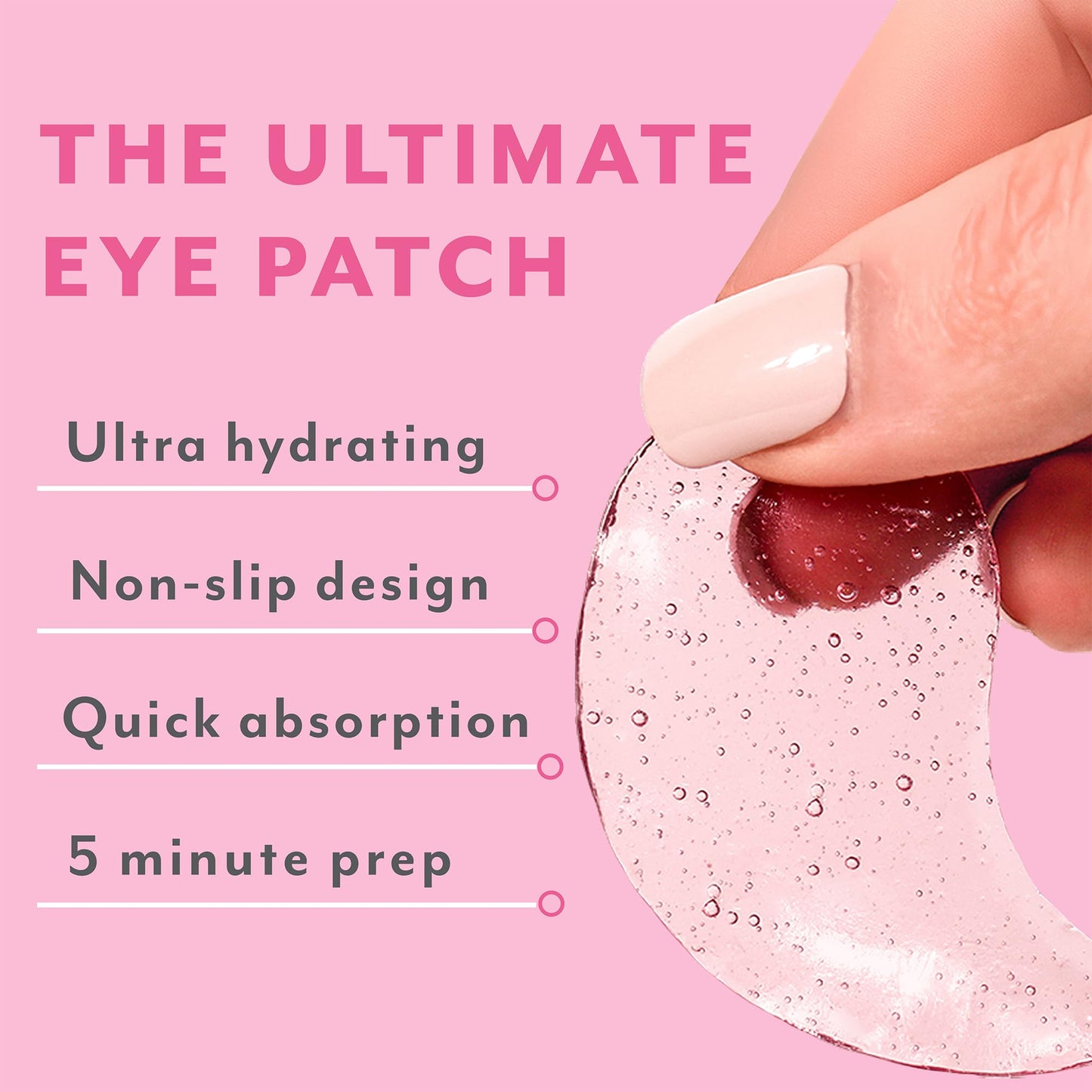 Patchology Serve Chilled Rosé Hydrating Under Eye Patches – Hyaluronic Acid & Antioxidant-Infused Eye Masks to Reduce Dark Circles