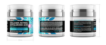 Anti-Aging Face Moisturizer with Retinol, Collagen & Hyaluronic Acid - Made in USA - Moisturizer Face Cream for Women & Men - Firming & Hydrating Neck Cream - Day & Night Skin Care - 1.7 fl oz SimplyVitalBuy Supplements Australia