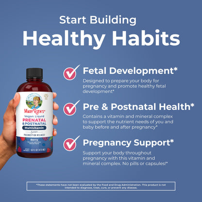 MARYRUTH'S Postnatal & Prenatal Vitamins for Women | Sugar Free | Womens Multivitamin for Pre-Conception, Pregnancy & Nursing | Ginger