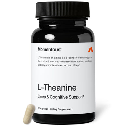 Momentous L-Theanine Supplement - 200 mg Capsules to Promote Relaxation & Focus - NSF Certified for Sport - GMO- & Gluten-Free - 60 Servings MomentousBuy Supplements Australia