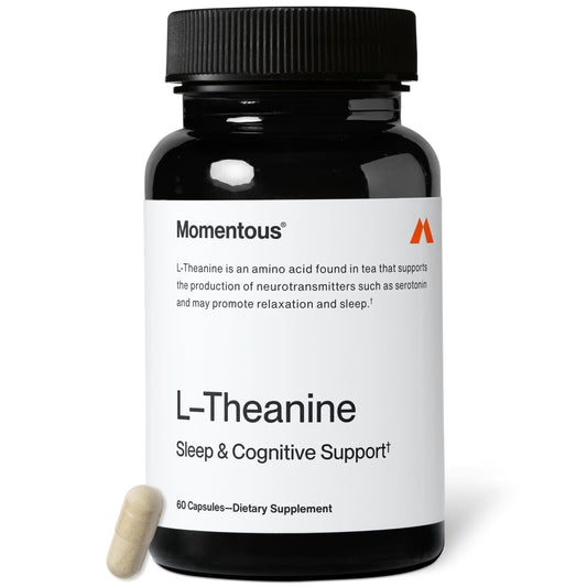 Momentous L-Theanine Supplement - 200 mg Capsules to Promote Relaxation & Focus - NSF Certified for Sport - GMO- & Gluten-Free - 60 Servings MomentousBuy Supplements Australia