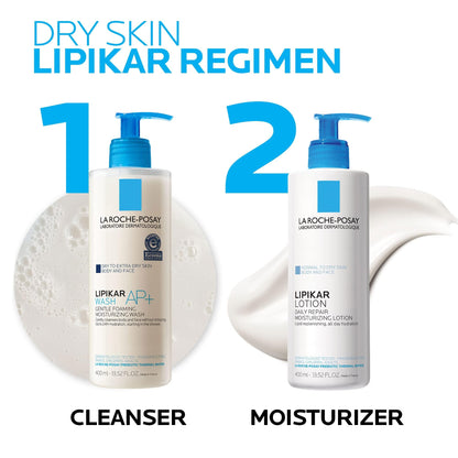 La Roche-Posay Lipikar Body Lotion Daily Repair Moisturizing Cream, Fragrance Free Body