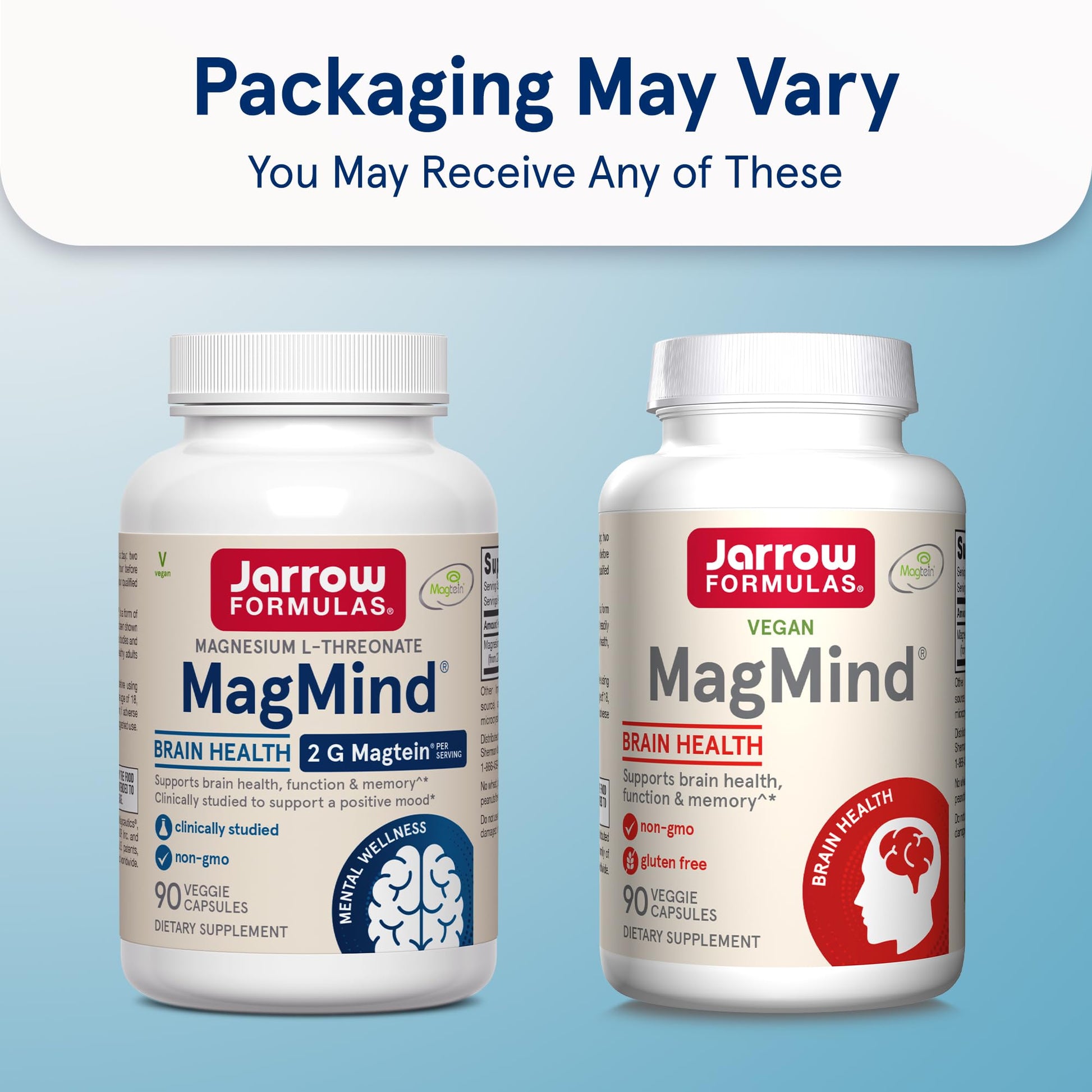 Jarrow Formulas Magnesium L-Threonate, MagMind Magtein Magnesium Supplement, Brain Supplements for Memory Support, 90 Veggie Capsules, Up to a 30 Day Supply Jarrow FormulasBuy Supplements Australia