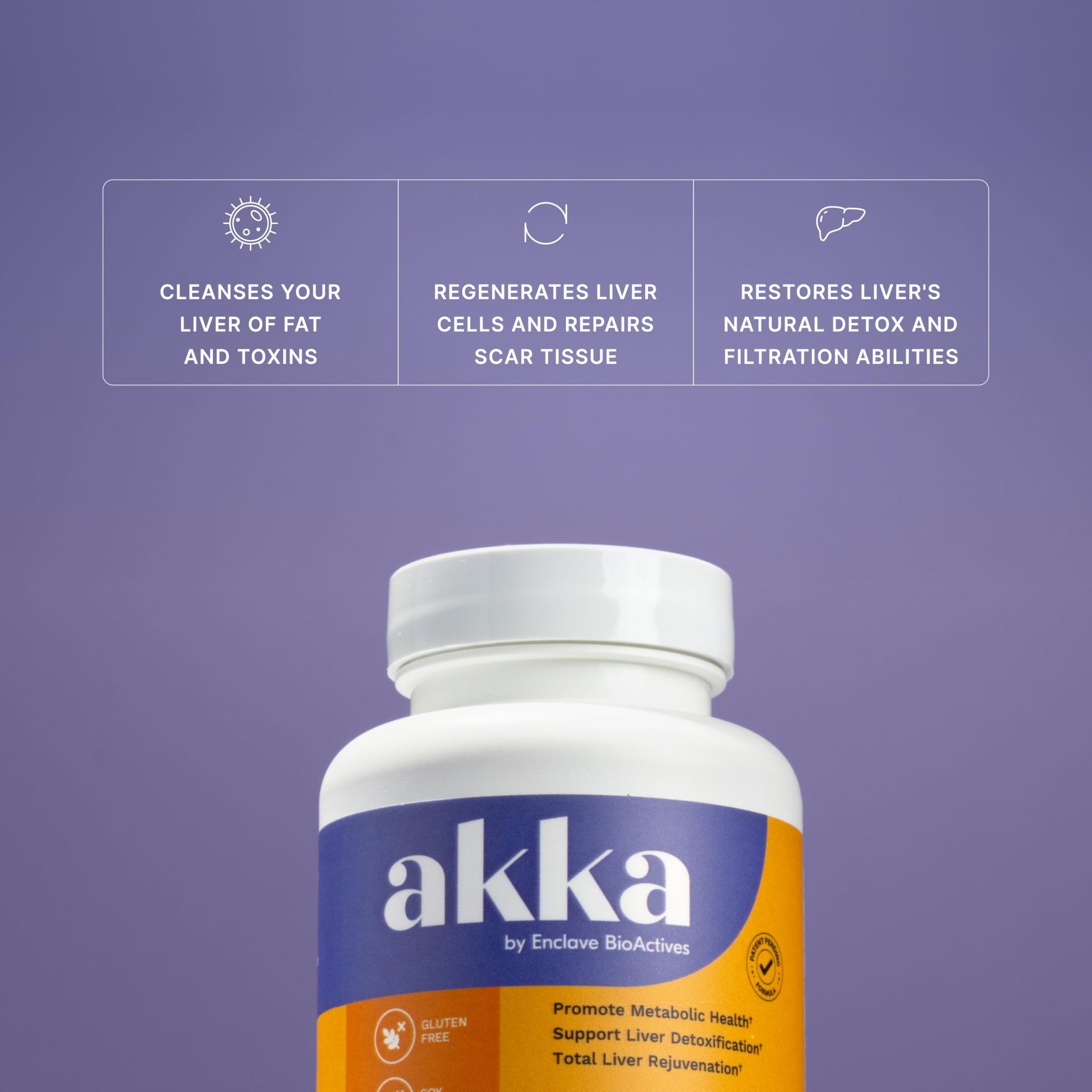 AKKA Premium Liver Cleanse Detox & Repair Superbiotic - Supports Liver Health & Function, Boosts Energy, Digestion & Metabolism with Bioavailable Pasteurized Akkermansia, Non-GMO, Gluten-Free, 60 Caps AKKABuy Supplements Australia