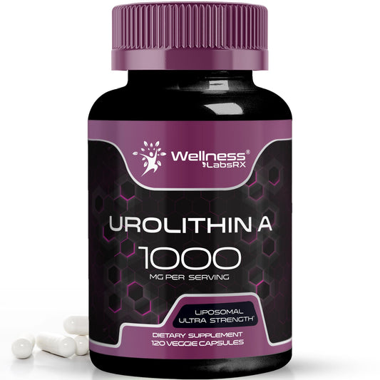 Urolithin A Supplement Capsules 1,000mg (98.9% Pure) – Advanced Urolithin A+ Formula for Cellular Renewal & Mitochondrial Support