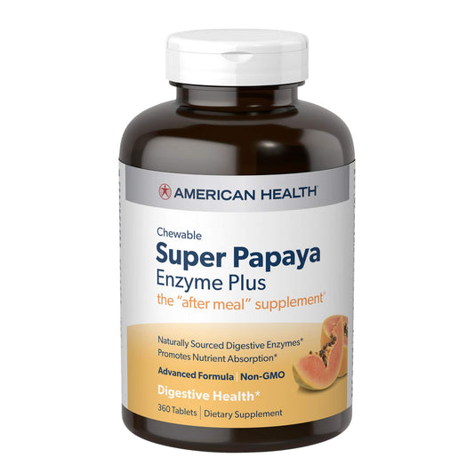 American Health Products Super Papaya Enzyme Plus 360 Tablets