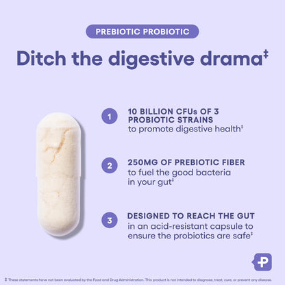 Physician's CHOICE Prebiotic-Probiotic - Multi-Strain Probiotics & Synergistic Prebiotics -Designed for Digestive Health, Supporting Gut Microbiome