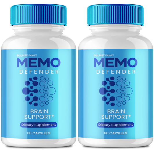 Memo Defender Brain and Memory Support Capsules, Memo Defender for Memory Supplement Pills, Advanced Formula Nootropic Pills for Brain Health Support, MemoDefender Health Blend Reviews (2 Pack) IDEAL PERFORMANCEBuy Supplements Australia