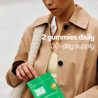 URVI® Metabolism Support Gummies 4-in-1 – Chromium Picolinate, Choline, Inulin & Ginger Extract - Prebiotic Fiber & Minerals – Gut Health & Digestive Support – Sugar-Free – Ginger-Lemon Flavor, 60pcs URVIBuy Supplements Australia