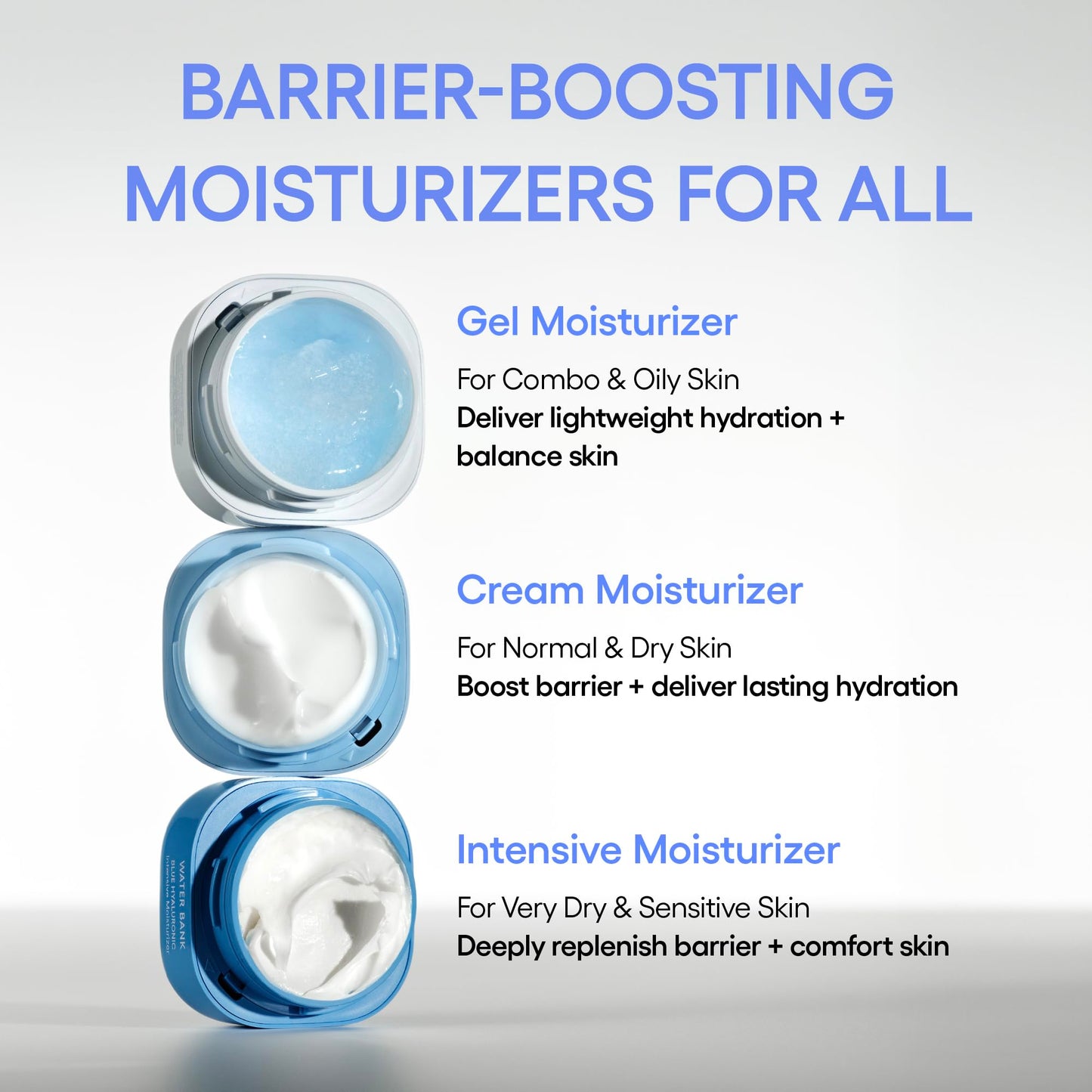 LANEIGE Water Bank Blue Hyaluronic Cream Moisturizer: Hydrating Korean Face Cream with Squalane & Ceramide