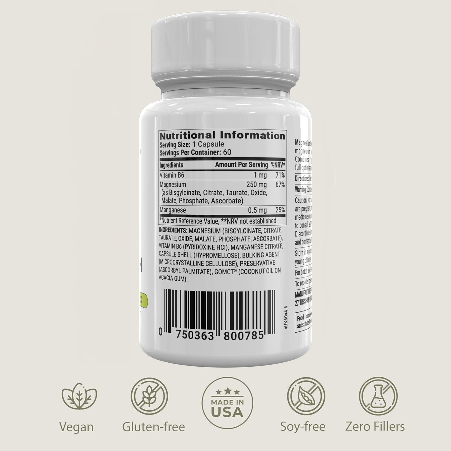 BIOptimizers Magnesium Breakthrough Supplement with 500mg - 7 Forms of Magnesium: Glycinate, Malate, Citrate, and More - Natural Support for Sleep and Cognitive Function -60 Capsules- Calming Vitamins BIOptimizersBuy Supplements Australia