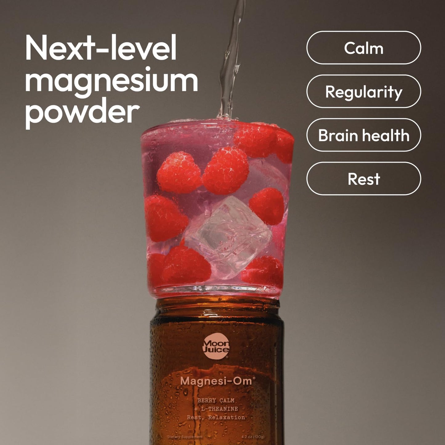 Moon Juice Magnesi-Om Magnesium Powder Supplement - Chelated Magnesium Complex + L-Theanine Blend for Rest, Relaxation & Regularity