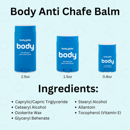 Body Glide Original Anti Chafe Balm | No Chafing Stick | Prevent Arm, Chest, Butt, Thigh, Ball Chafing & Irritation