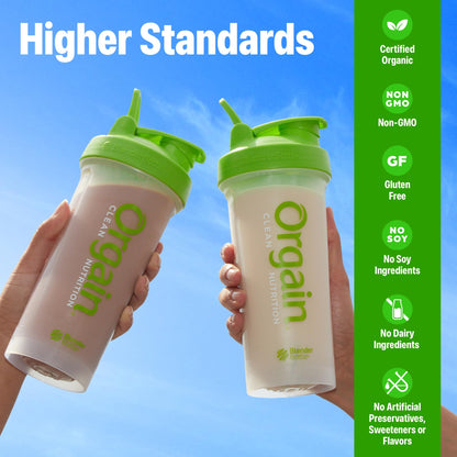 Orgain Organic 30g Vegan Plant Protein Powder, Vanilla, 9g EAAs + BCAAs, High Plant Protein, 4g Prebiotic + Fiber, 1g Sugar, Pre-Workout, Muscle Support + Recovery - 2.01lb (Packaging May Vary)