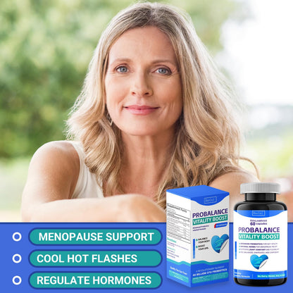 Ruolai ProBalance Probiotics for Women 68B CFU – Menopause, Bloat & Belly Support – Turmeric & Moringa