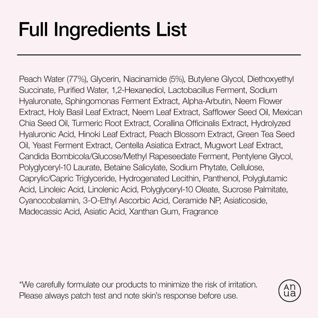 Anua Peach 70 Niacinamide Serum, Daily Glow Serum For Face, Skin Tone & Dullness Care with Vitamin B12, Lightweight