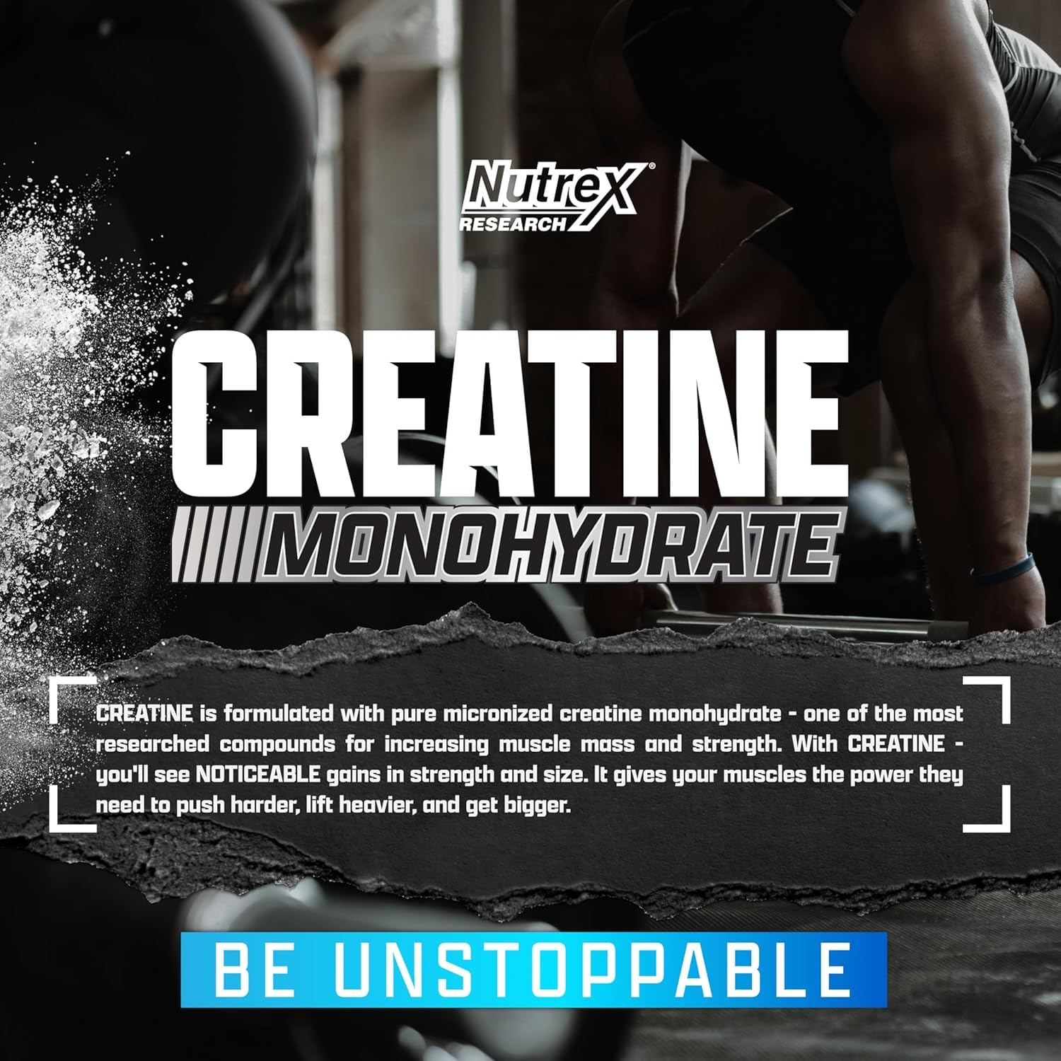 Nutrex Research Ultra Pure Creatine Monohydrate Powder Unflavored | 5G Micronized Creatine Powder for Muscle Gain, Strength, Endurance and Recovery, 80 Servings Nutrex Research buy supplements Au