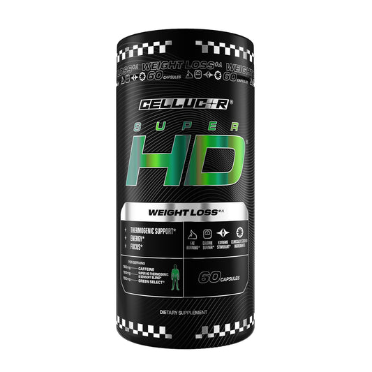 Cellucor SuperHD Thermogenic Fat Burner Weight Loss Supplement, Appetite Suppressant, & Energy Booster Capsimax, Green Tea Extract, 160mg Caffeine