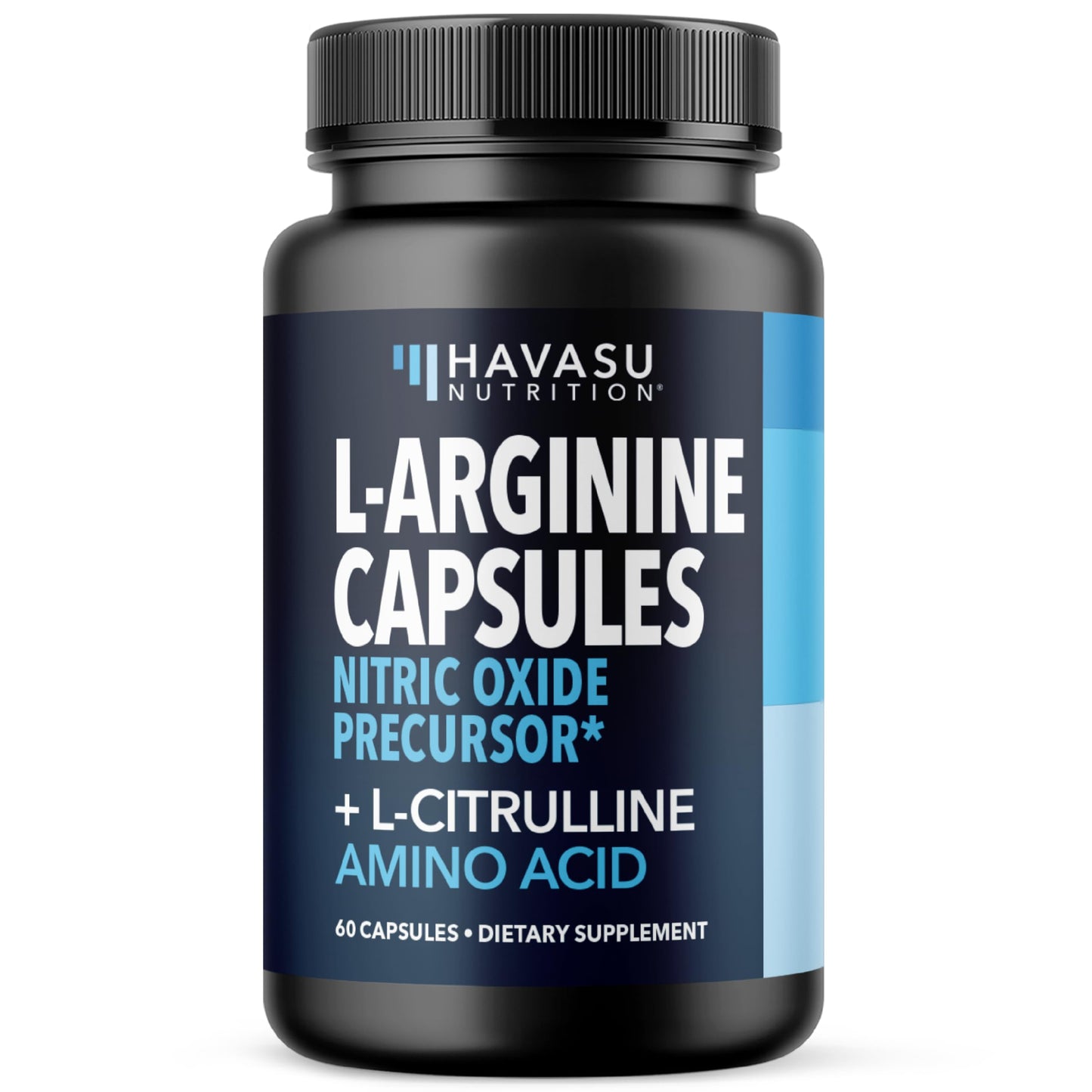 L-Arginine Capsules with L-Citrulline - Nitric Oxide Supplement - L Arginine and L Citrulline Blend - 60 Count - Vegan, Non-GMO Capsules for Performance
