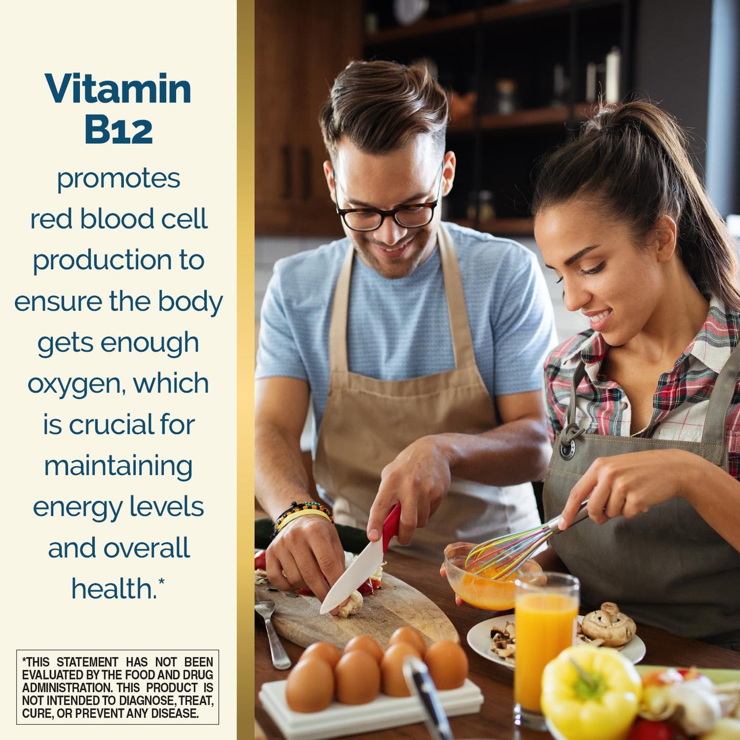 Nature's Wonder Vitamin B12 1000 mcg Timed Release Tablets for Energy Metabolism, Supports Brain Health and Nervous System Health