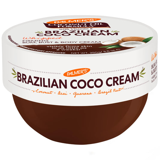 Palmer's Coconut Oil Formula Brazilian Coco Cream with Vitamin E, 8.8 Fl Oz, Whipped Bum