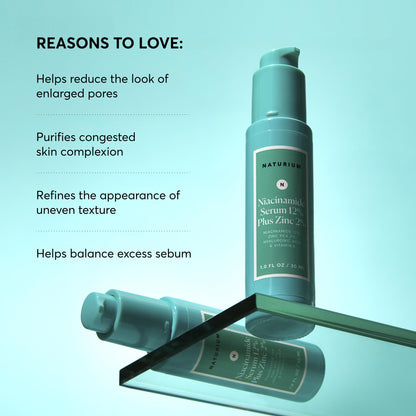 Naturium Niacinamide Face Serum 12% Plus Zinc 2%, Anti-Aging, Pore Minimizer & Dark Spot Corrector