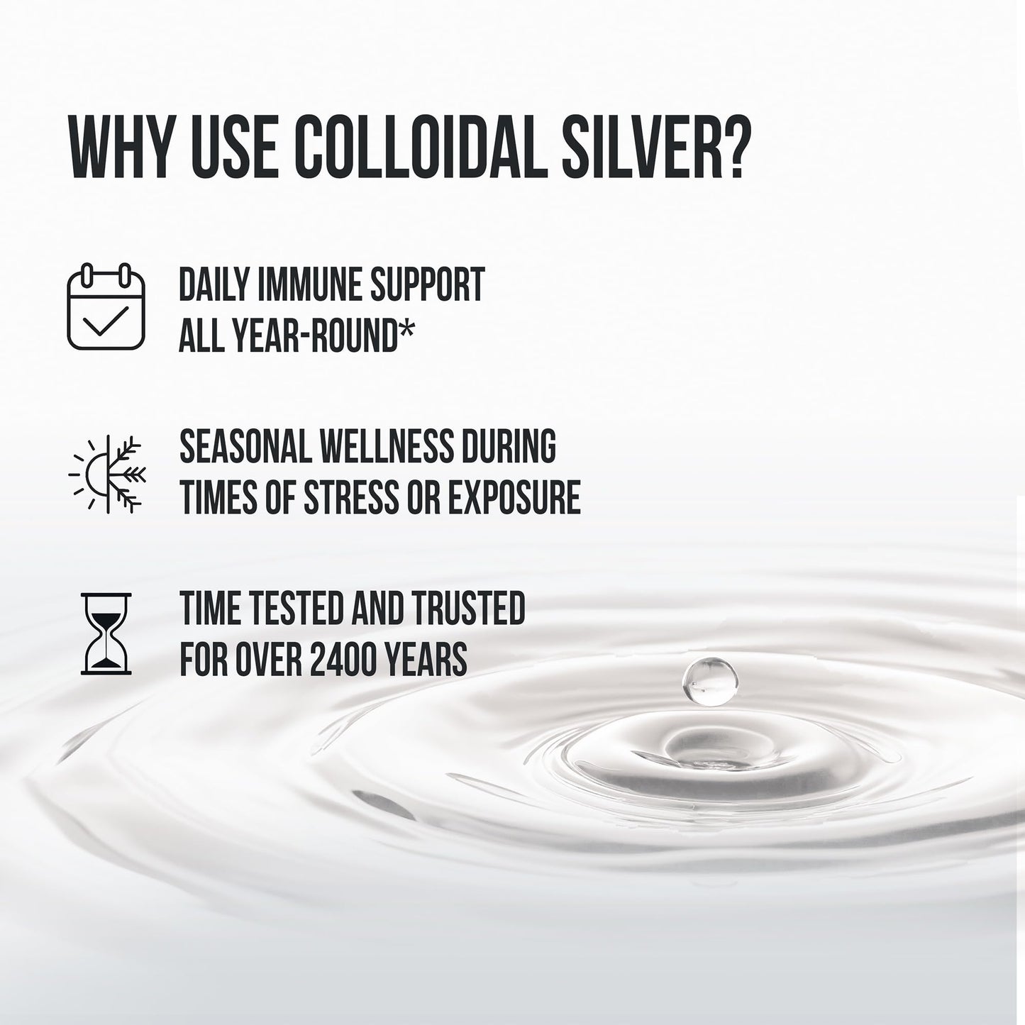 Sovereign Silver Immune Support - Colloidal Silver, Bio-Active Silver Hydrosol, 10 ppm, Liquid Dropper, 4 Fl Oz, (118 mL)