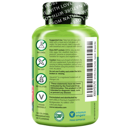 NATURELO Teen Multivitamin - Whole Food Multivitamin for Teenage Boys - Minerals Supplement for Active Kids