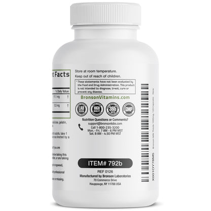 Bronson Milk Thistle Silymarin Marianum & Dandelion Extract Liver Health Support, Antioxidant Support, Detox, 120 Capsules