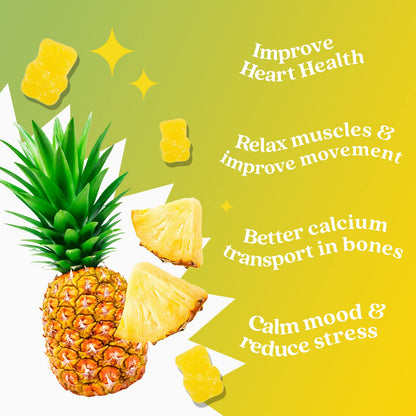 BeLive Magnesium Gummies 200mg - 60 Ct | Magnesium Glycinate Supplements for Relaxation, Stress Relief, and Sleep for Adults & Kids - Tasty and Tangy Pineapple Flavor BeLiveBuy Supplements Australia
