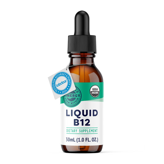 Vimergy USDA Organic Liquid Vitamin B12 Supplement 2500 mcg, Methylcobalamin & Adenosylcobalamin Fast-Absorbing Energy Support, Vegan, Non-GMO B12 Vitamins