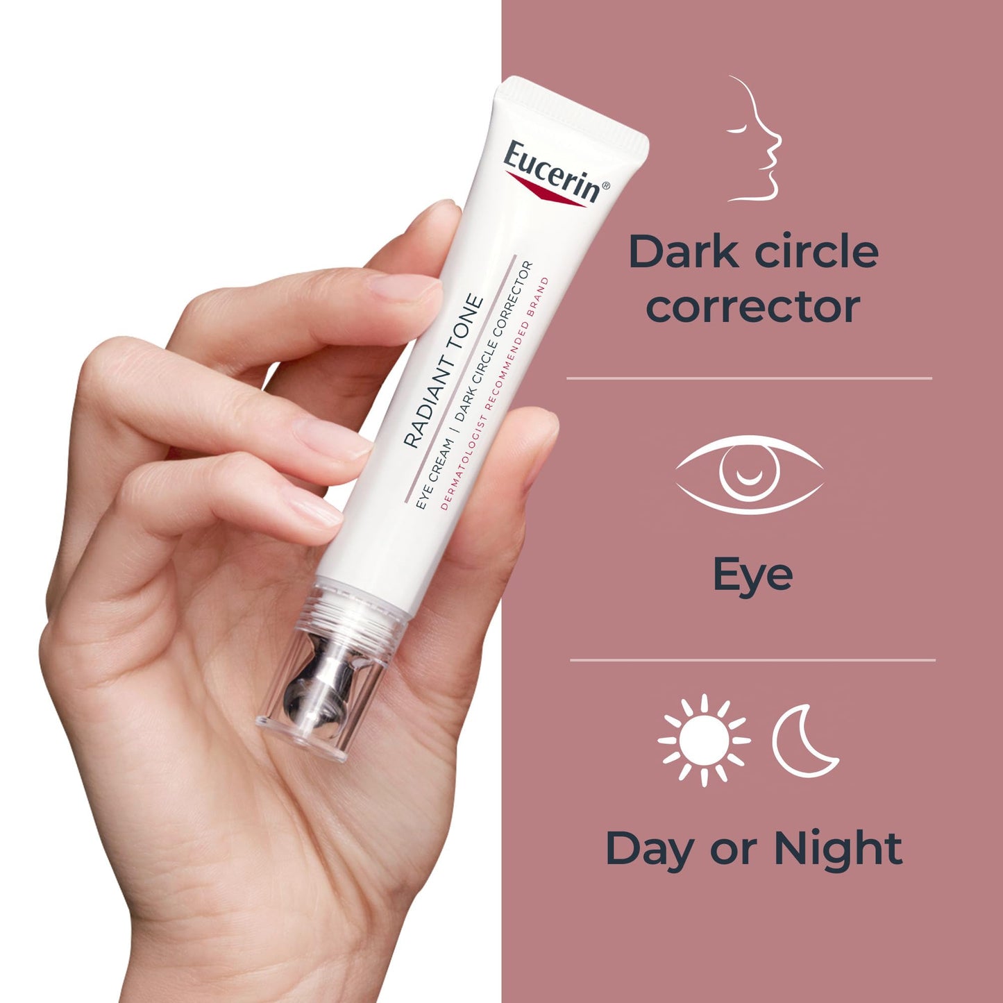 Eucerin Radiant Tone Eye Cream Dark Circle Corrector, Eye Brightening Cream with Thiamidol and Hyaluronic Acid