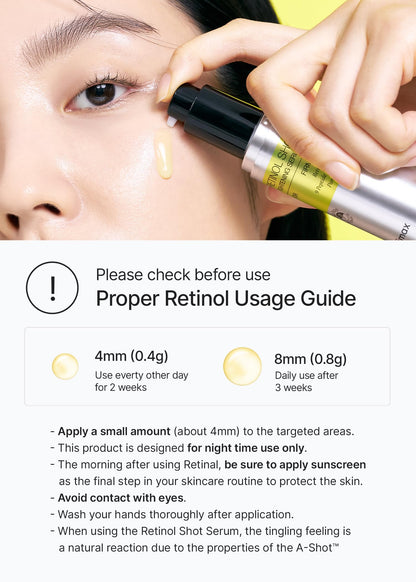 celimax The Vita A Retinol Shot Tightening Serum | with Pure Vitamin A Retinol, Peptide, Pore Minimizer