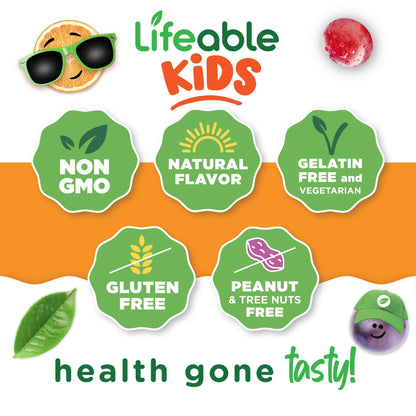 Iron Supplements for Kids | 10mg | with Vitamin C | Great Tasting Iron Gummies for Kids | Vegan Non GMO Kids Iron | for Immune Health