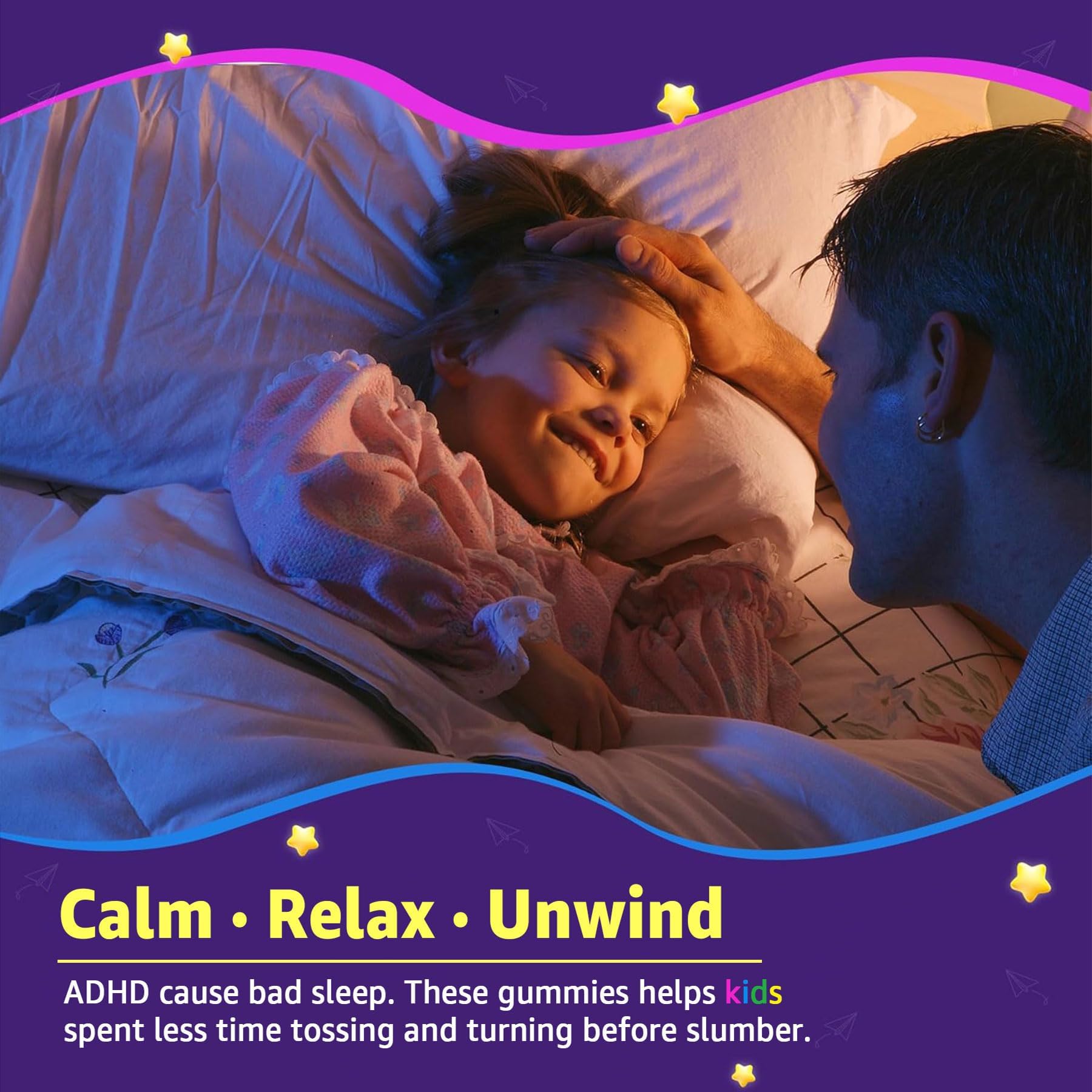 Kids Sleep Gummies - Magnesium Glycinate Gummies, Melatonin Free Sleep Aid | Magnesium, Calcium, D3, B6, L Theanine | Kid Melatonin Alternative for Restful Sleep (Pack of 1) LILICAREBuy Supplements Australia