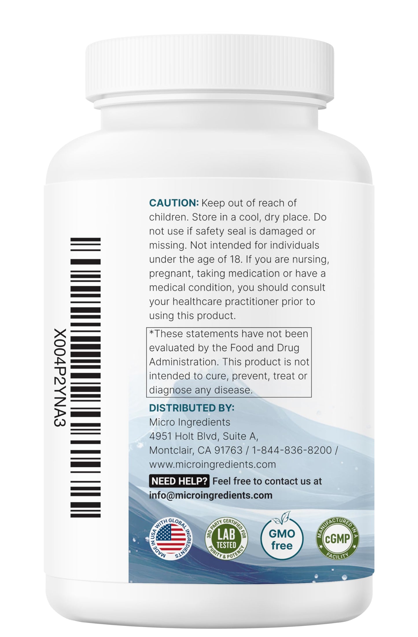 Micro Ingredients Pure Magnesium Complex, 300 Capsules | Triple Magnesium Glycinate, Malate, Taurate with Vitamin C | 100% Chelated | Supports Muscles, Nerves, & Energy | Only Active Ingredients Micro Ingredients buy supplements Au