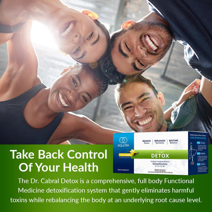 Equilife Dr. Cabral Detox, 7 Day Cleanse System, Plant Based Protein, Vitamins & Minerals, Supports Liver Detox, Promotes Healthy Weight Management
