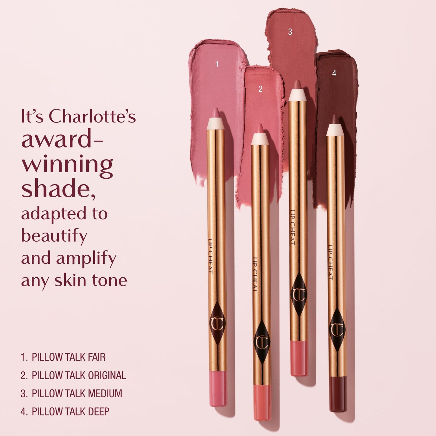Charlotte Tilbury Lip Cheat Lip Liner Pencil - Creamy Fuller-Looking Lip Pencil with Jojoba Oil & Hyaluronic Acid - Waterproof, Smudge-Proof