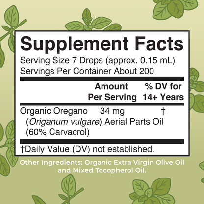 MaryRuth Organics Oregano Oil Drops | 6 Month Supply | USDA Organic Oil of Oregano Liquid | Herbal Blend for Immune Support | Digestive Health | Overall Health