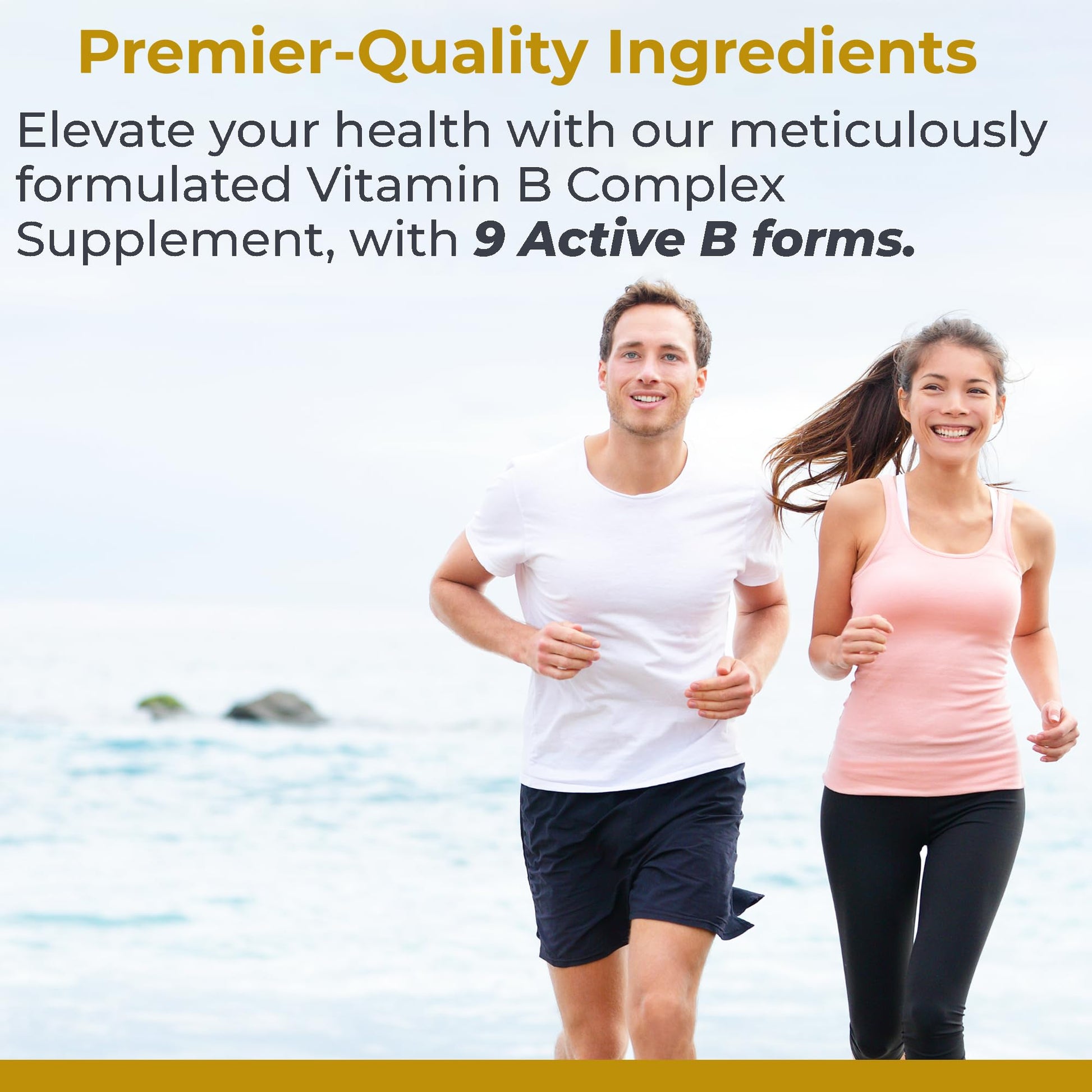 Premier Research Labs Complete B - Vitamin B Complex Supplement for Optimal Health | Vitamin B Supplement with Biotin | 9 Active B Vitamins | for Liver, Energy & Brain Support - 60 Capsules Premier Research LabsBuy Supplements Australia