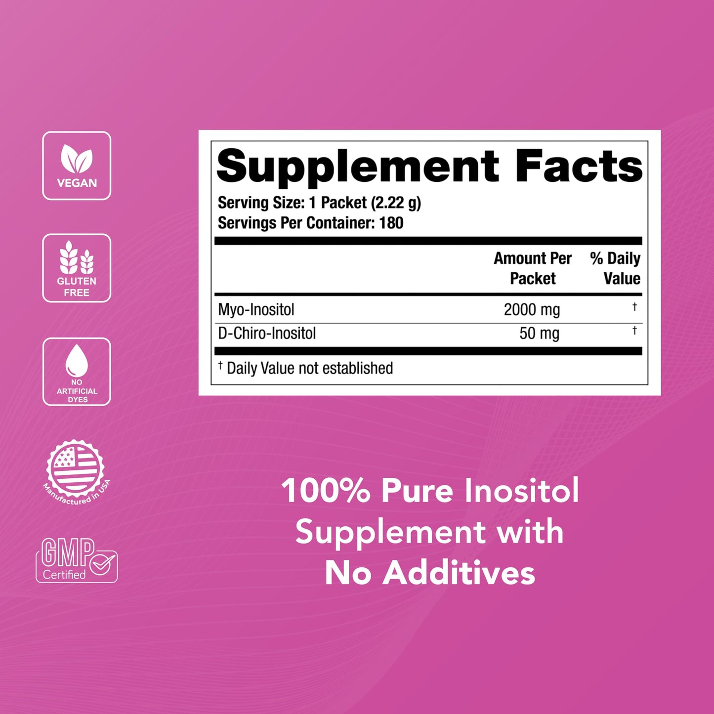 Theralogix Ovasitol Inositol Powder Packets - 90-Day Supply - Myo-Inositol & D-Chiro Inositol for Hormone Balance & Ovarian Function Support