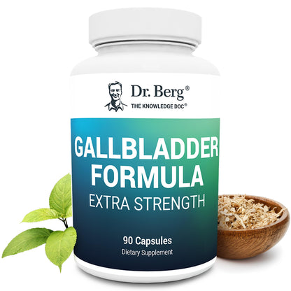 Dr. Berg Gallbladder Formula Extra Strength - with Ox Bile Powder and Conjugated Bile Acid - Digestive Enzymes Proprietary Blend - Full 45-Day Supply - 90 Vegetable Capsules Dr. Berg NutritionalsBuy Supplements Australia