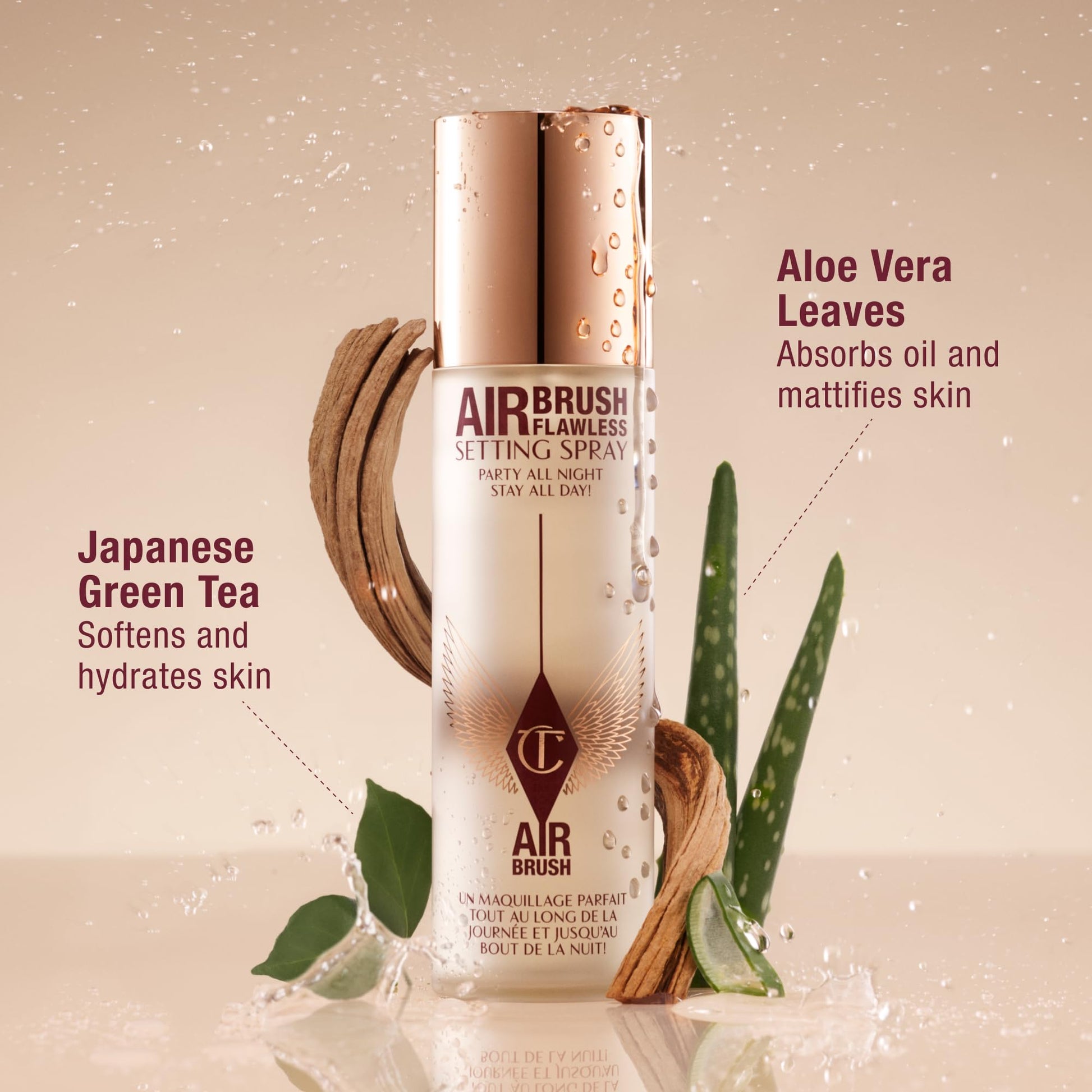 Charlotte Tilbury Airbrush Flawless Setting Spray - Ultra-Fine Hydrating Mist to Prime & Set Face Makeup For Up to 16Hr - Soothes, Blurs Pores & Calms Skin (100ml) Charlotte TilburyBuy Supplements Australia