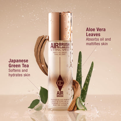 Charlotte Tilbury Airbrush Flawless Setting Spray - Ultra-Fine Hydrating Mist to Prime & Set Face Makeup For Up to 16Hr - Soothes, Blurs Pores & Calms Skin (100ml) Charlotte TilburyBuy Supplements Australia